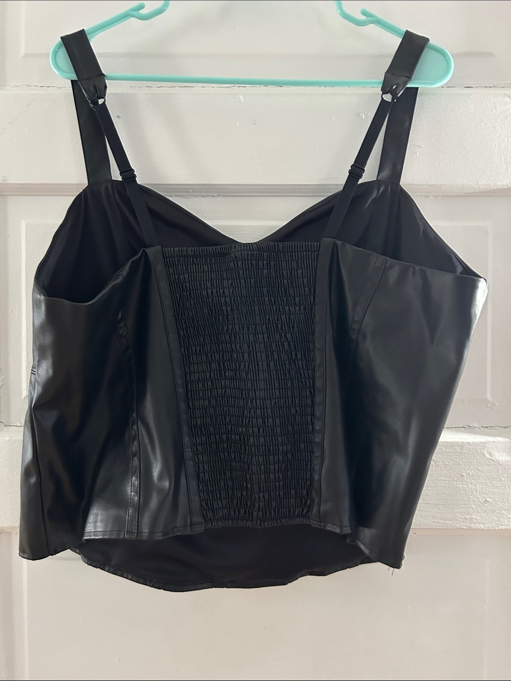 torrid Black Faux Leather Bustier Camisole - Picture 3 of 3
